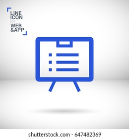 list board isolated minimal icon