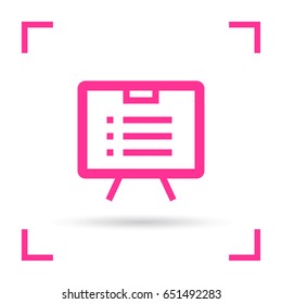 list board isolated minimal icon