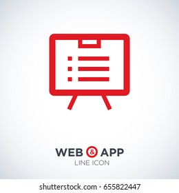 list board isolated minimal icon