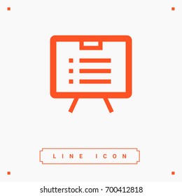 list board isolated minimal icon