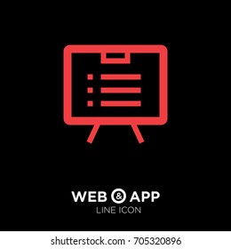 list board isolated minimal icon