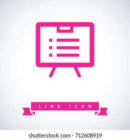 list board isolated minimal icon