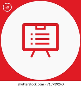 list board isolated minimal icon