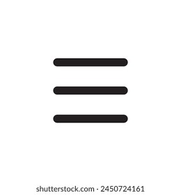 List bullets vector icon. Menu format flat sign design. Formatting items symbol pictogram. Hamburger list ellipsis icon. Ellipsis menu sign. Burger menu sign. UX UI icon