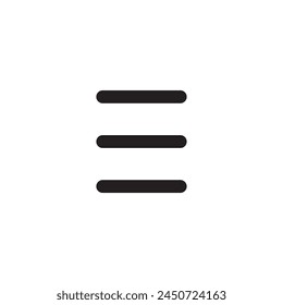 List bullets vector icon. Menu format flat sign design. Formatting items symbol pictogram. Hamburger list ellipsis icon. Ellipsis menu sign. Burger menu sign. UX UI icon
