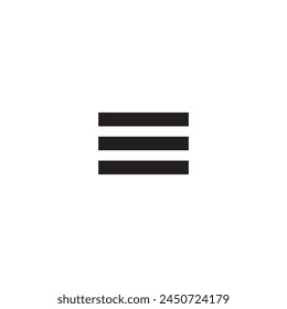 List bullets vector icon. Menu format flat sign design. Formatting items symbol pictogram. Hamburger list ellipsis icon. Ellipsis menu sign. Burger menu sign. UX UI icon