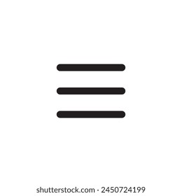 List bullets vector icon. Menu format flat sign design. Formatting items symbol pictogram. Hamburger list ellipsis icon. Ellipsis menu sign. Burger menu sign. UX UI icon