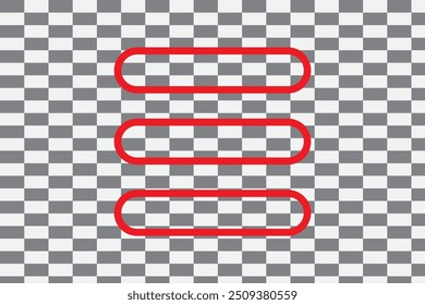 List bullets vector icon. Menu format flat sign design. Formatting items symbol pictogram. Hamburger list ellipsis icon. Ellipsis menu sign. Burger menu sign. UX UI icon