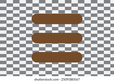 List bullets vector icon. Menu format flat sign design. Formatting items symbol pictogram. Hamburger list ellipsis icon. Ellipsis menu sign. Burger menu sign. UX UI icon