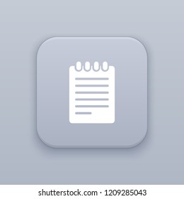 List button, best vector on a gray background