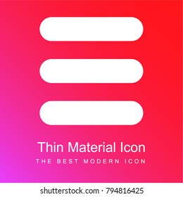 List button red and pink gradient material white icon minimal design