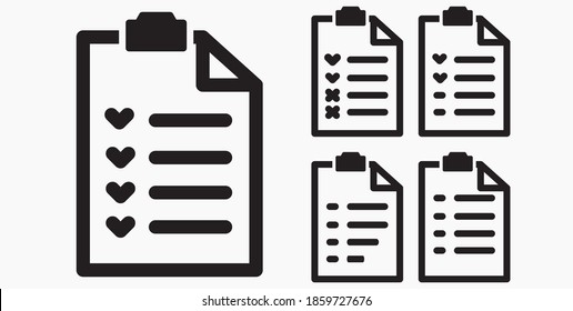 List. Case numbering. Notes. Control List. Clipboard icon vector flat design.