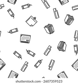 list check document tick vector seamless pattern thin line illustration