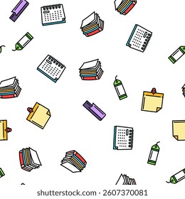 list check document tick vector seamless pattern thin line illustration