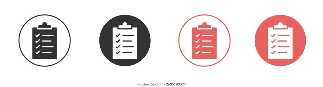 List check icon vector design template simple and clean style