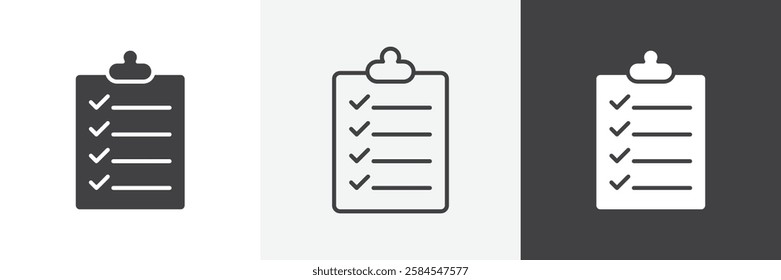 List check icons graphics pack vectors.