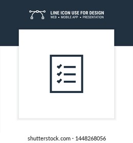 list check mark icon design vector illustration