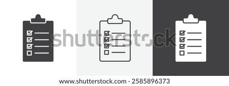 List check vector icons collection graphic designs for ui designs