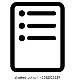 List Checklist Icon for E-Commerce Shop