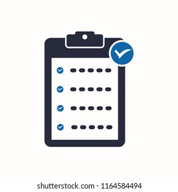 List checklist icon, Checklist Icon Vector Logo Template