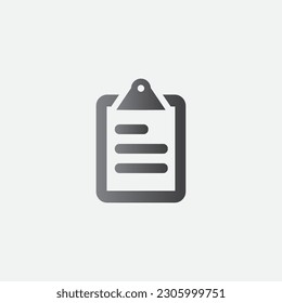 List Document Airplane Icon Illustration Vector Editable Color