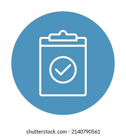 list done Vector icon which is suitable for commercial work and easily modify or edit it

