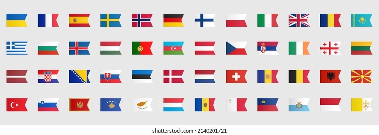 list-european-countries-by-area-flag-stock-vector-royalty-free