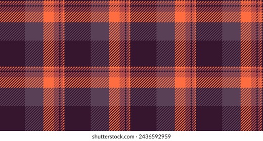 List fabric check texture, faded textile vector tartan. Multicolored pattern seamless background plaid in red and dark color.