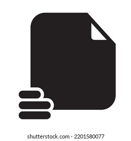 List File Icon Solid Style