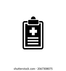 List With Glyph Icon Illustration