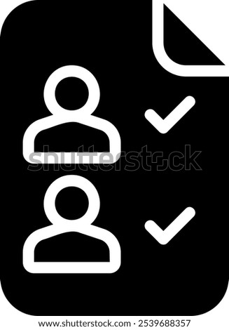 list glyph icon illustration vector
