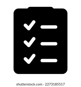list list glyph icon vector design template and illustration