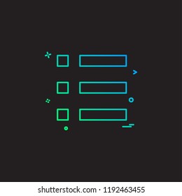 list grid icon vector design