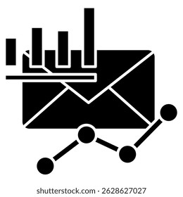 List Growth icon represented by List Growth symbol Black Filled style.