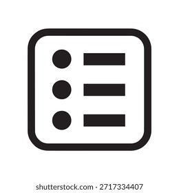 List icon with bullet points
