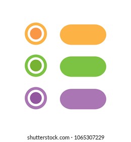 List icon - Content view options, list symbol - options sign