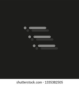 List icon - Content view options, list symbol - options sign
