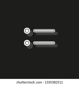 List icon - Content view options, list symbol - options sign