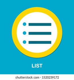 List icon - Content view options, list symbol - options sign