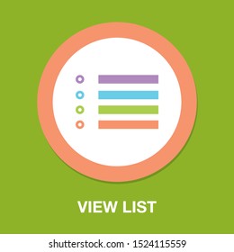 List icon - Content view options, list symbol - options sign