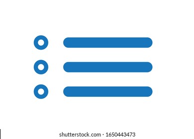 List icon - Content view options, list symbol - options sign