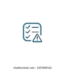 List icon design. Interaction icon line vector illustration design