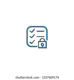 List icon design. Interaction icon line vector illustration design