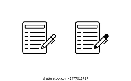List icon design with white background stock illustration