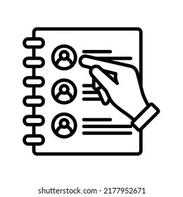 List icon. document sign. vector illustration