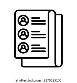 List icon. document sign. vector illustration