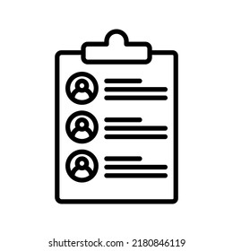 List icon. document sign. vector illustration