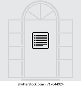 List icon, document vector illustration