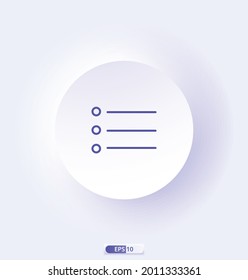 Listensymbol. Symbole des elektronischen Geschäftsverkehrs. С Sammlung von Web-Icons für Online-Shop, wie Rabatte, Lieferung, Kontakte, Zahlung, App-Shop, Einkaufswagen. 