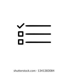 list, icon. Element of web for mobile concept and web apps illustration. Icon for website design and development, app development. Vector